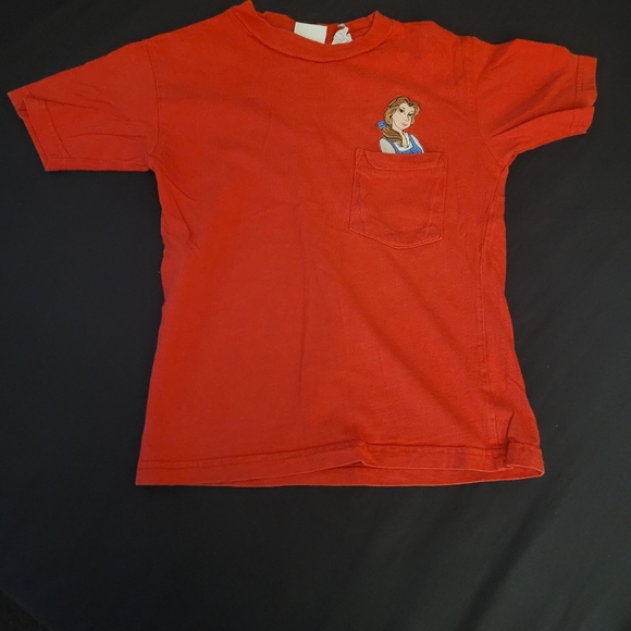 Disney Red Short Sleeve Tee- Belle - Picture 1 of 4